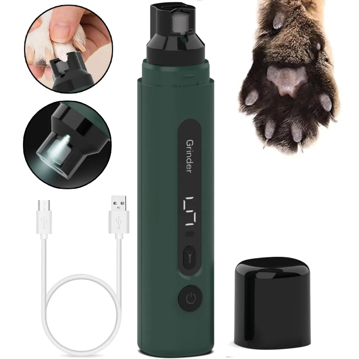 Electric Rechargeable Pet Nail Grinder